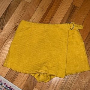 Knit Skort with Buckle Detail